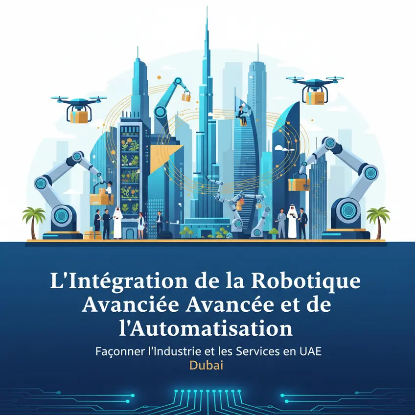 Bras robotique de précision travaillant sur une ligne d'assemblage moderne, illustrant les avancées de l'automatisation industrielle en UAE.