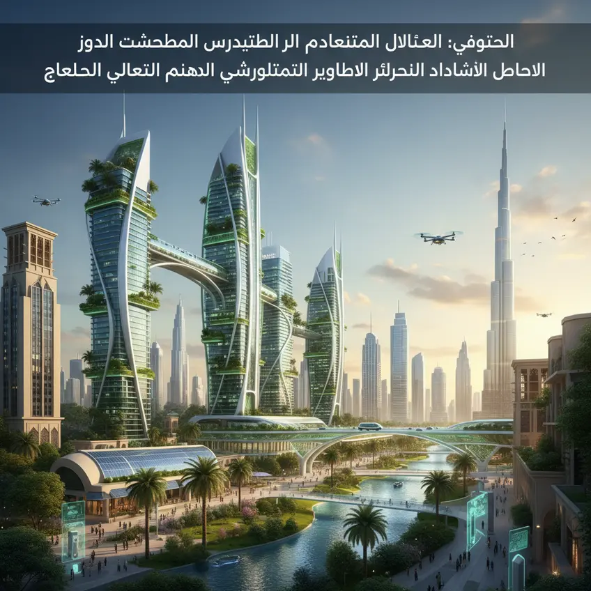 لوحة تحكم رقمية تعرض بيانات استهلاك الطاقة وإدارة الموارد في مدينة ذكية