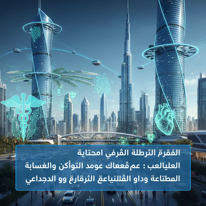 مجموعة من المهنيين الصحيين يناقشون بيانات رقمية على شاشات متعددة في مركز عمليات طبية متطور في الإمارات