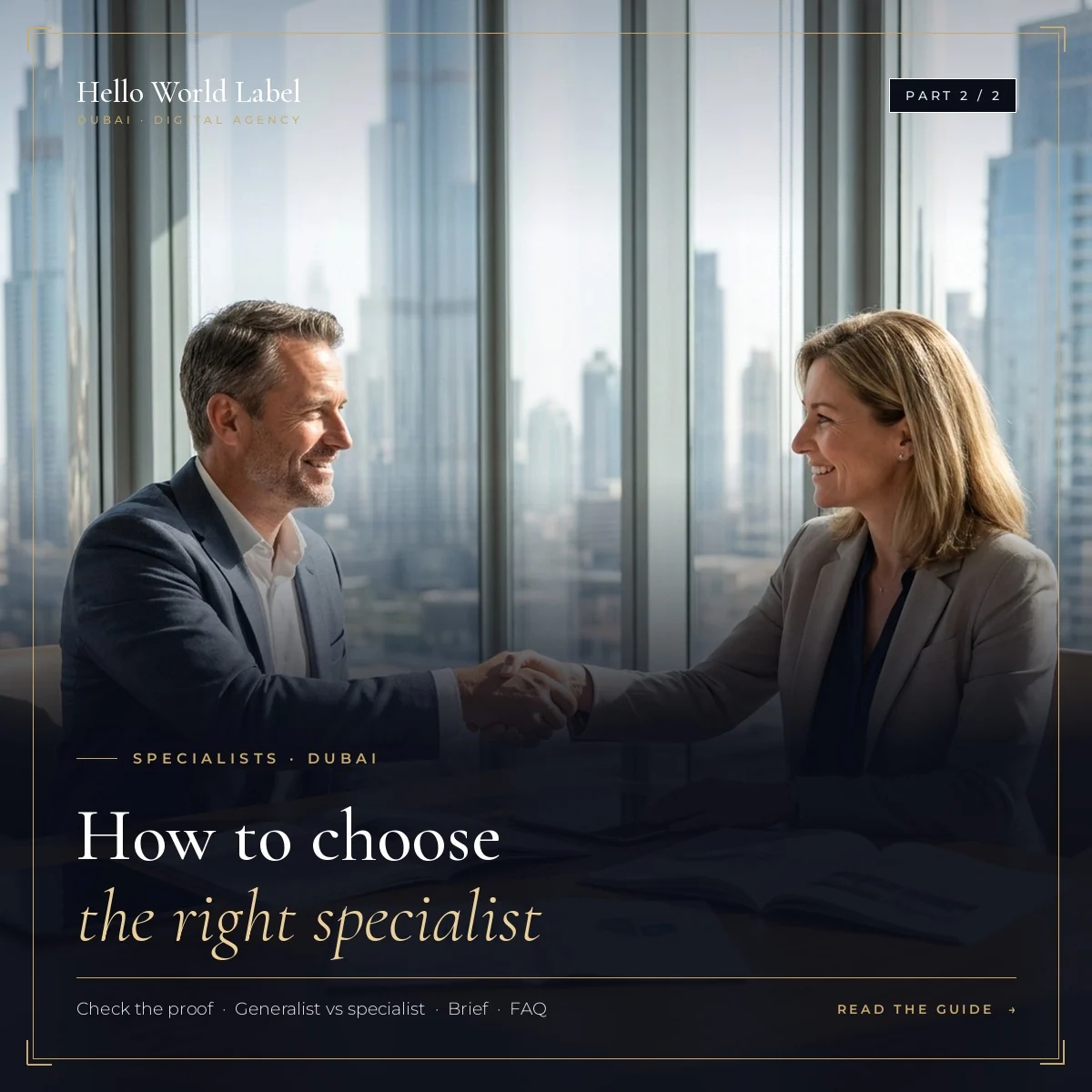 How to choose a specialised services company in Dubai: project briefing meeting
