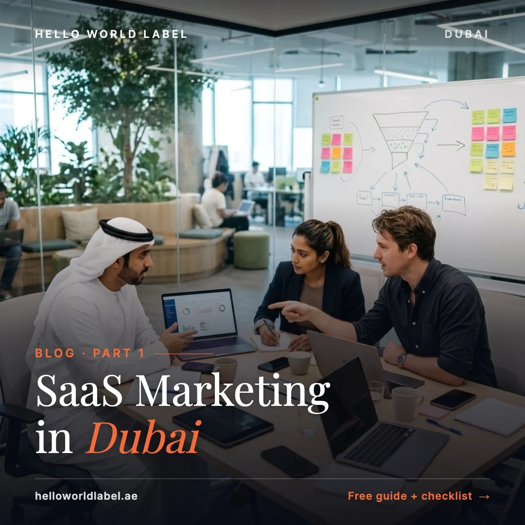 تسويق شركات SaaS في دبي، الجزء 1: فريق منتج يناقش مسار النمو حول طاولة الاجتماعات